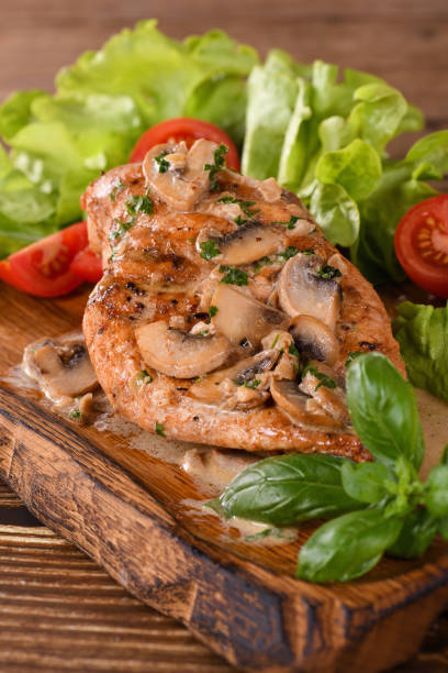 istock Chicken breast with mushroom sauce 2169685751