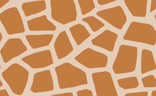 Giraffe skin pattern.