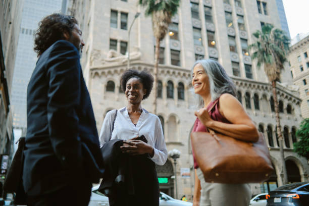 istock Colleagues talking after work in Los Angeles 2169689300