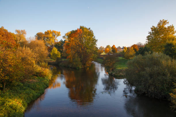 istock Autumn River Serenity at Sunset 2169696143