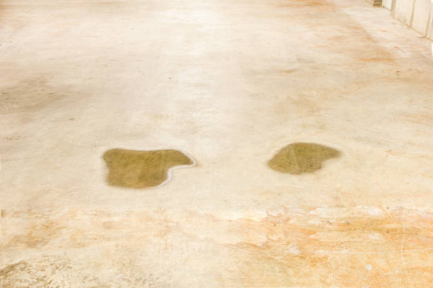 Close up of a water leak inside a building