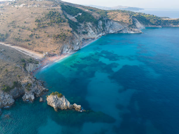 istock Ionian Sea, mirror beach Saranda, Albania 2169713534