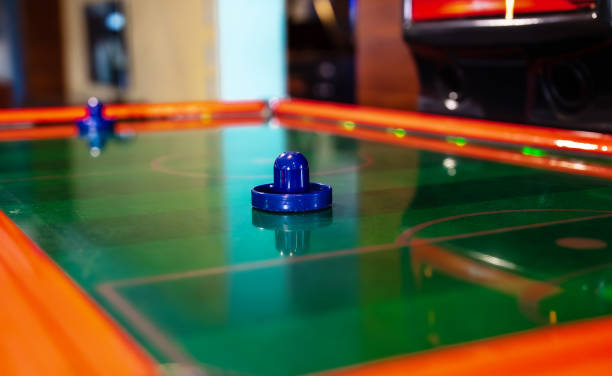 istock Air hockey game table. Close-up view. 2169717421