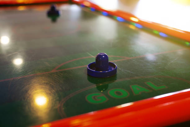 istock Air hockey game table. Close-up view. 2169717422