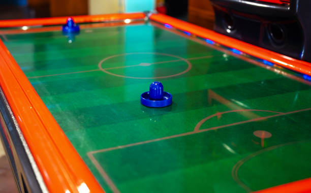 istock Air hockey game table. Close-up view. 2169717434