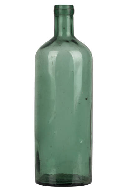 istock Antique retro green glass bottle 2169718239