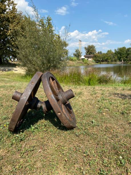 istock old farm wagon in the park 2169718410