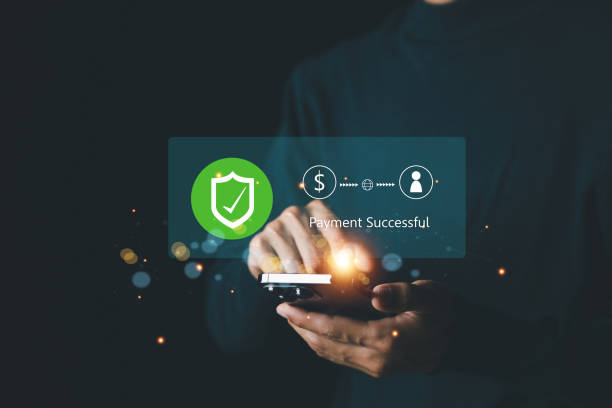 istock Man using mobile phone nline payment, banking and online shopping via banking mobile app, E-commerce and financial technology , online payment concept . 2169727245
