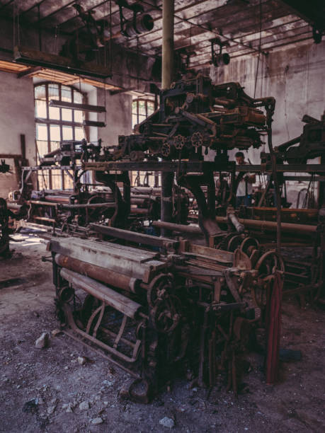 istock Old loom in abandoned factory 2169727714