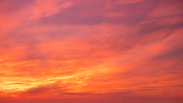 istock Beautiful , luxury soft gradient orange gold clouds and sunlight on the blue sky perfect for the background, take in everning,Twilight, Large size, high definition landscape photo 2169733721