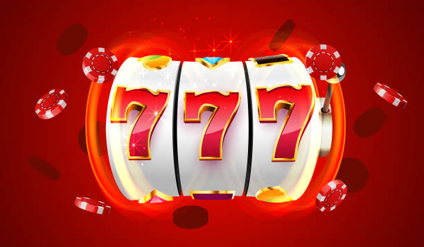istock Slot machine wins the jackpot. 777 Big win concept. Casino jackpot. 2169738850