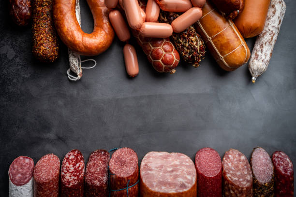 istock Set of different types of sausages 2169744731