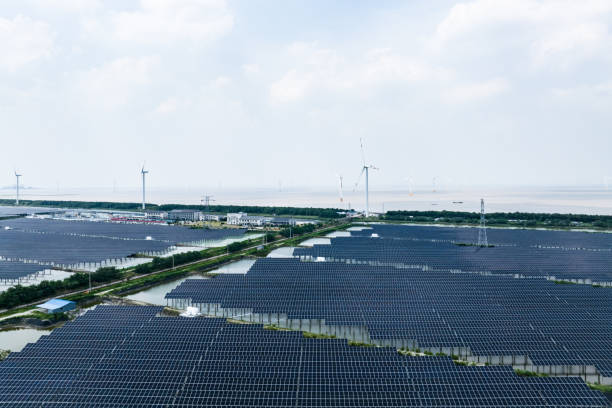 istock solar power station and wind power station 2169745897