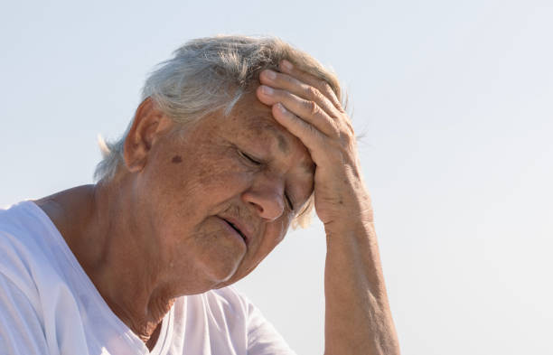 istock Elderly People Have Difficulty in Hot Weather 2169748591
