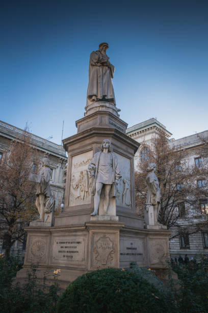 istock Leonardi Da Vinci statues in Milan 2169748732