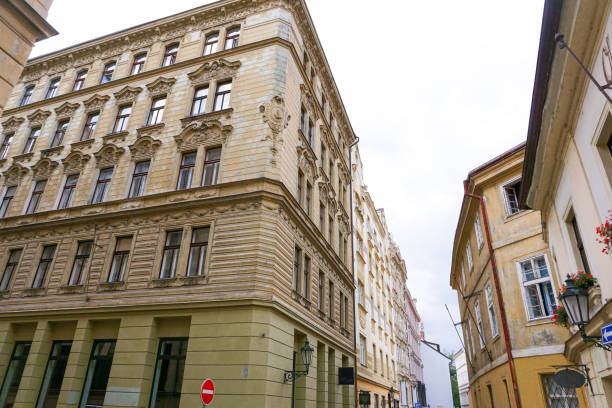 istock Low angle view of buildings against sky 2169757922