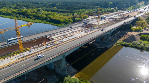 istock Aerial View of Highway Construction Site 2169762794