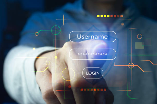 istock Cyber security and privacy concept to protect data. Lock icon and internet network security technology. 2169765625