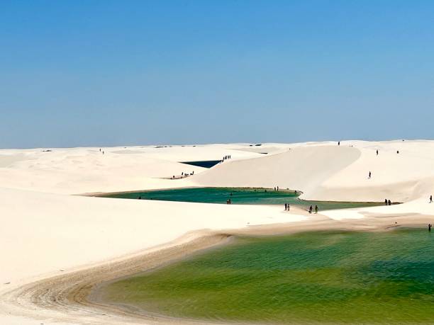 istock Green water and white sands in sunny day 2169766405