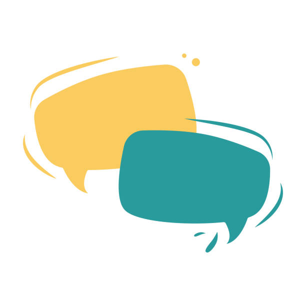 SPEECH BUBBLE 1_08 Set of flat colorful bubble speech vector. Banners, price tags, stickers, posters, badges. Isolated on white background. online chat bubble stock illustrations