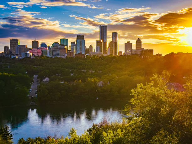 istock Golden Cityscape at Sunset 2169778419