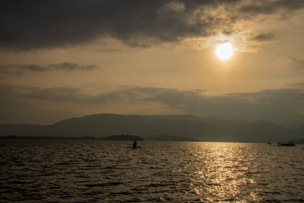 Loch Lomond seen from north of Balloch. It is part of the Loch Lomond and The Trossachs National Park