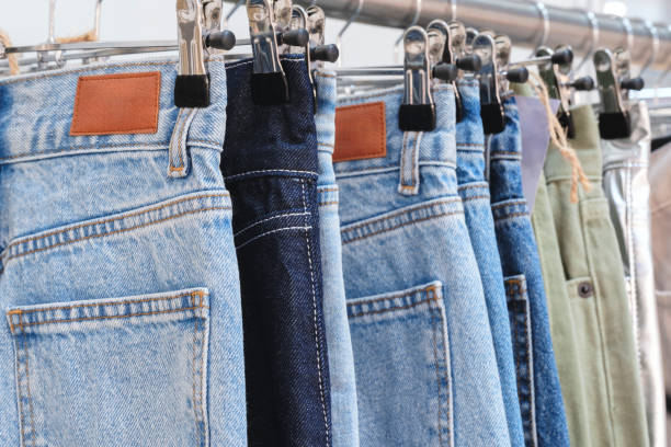 istock White black blue jeans in the market 2169782456