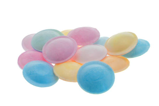 Abstract colours of lollies