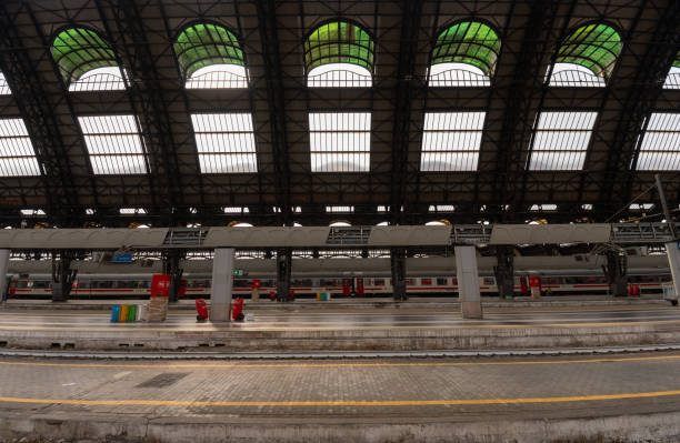 Milan, Italy - June 08, 2024: Milano Centrale Railway Station.