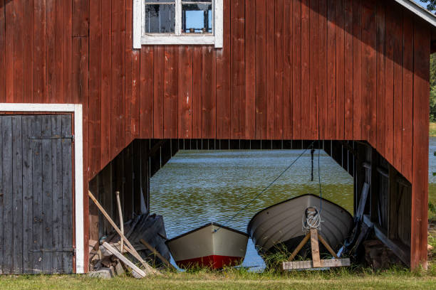 boat house on a river on a golf course in kildare ireland
