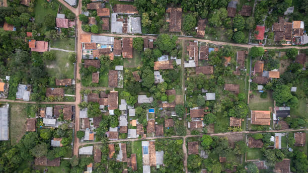 istock Urbanized city area in the Amazon rainforest 2169806038