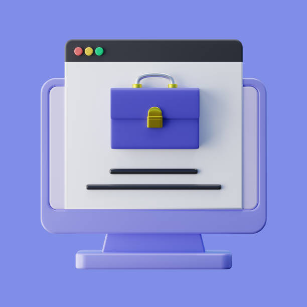 istock Online Job Offer on a Desktop Website 3D Illustration 2169812973