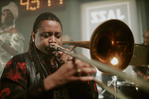 istock Black Musician Playing Trombone 2169813317