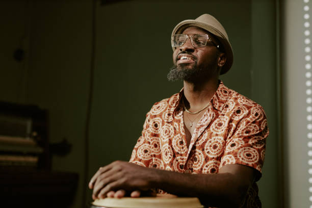 istock African American Man With Conga Instrument 2169814239