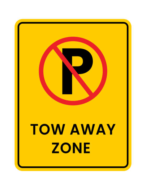 istock Tow Away Zone Sign, No Parking, Warning, Icon Symbol, Template, Vector 2169823023