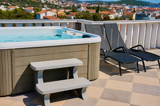 istock Outdoor Hot Tub on Rooftop Deck 2169826542