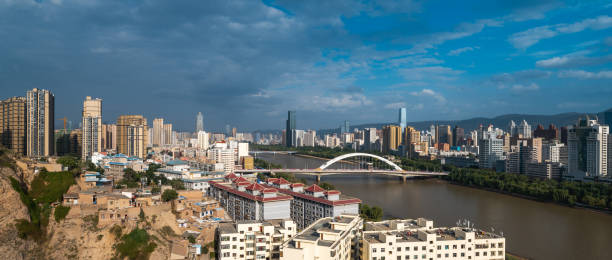 istock Lanzhou, Gansu City Scenery, Yuantong Bridge 2169830215