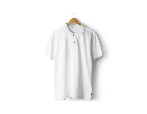 istock Blank white t-shirt on a white background, mock up, 3d illustration, 3d rendering 3D rendering, 3D illustration 2169832463