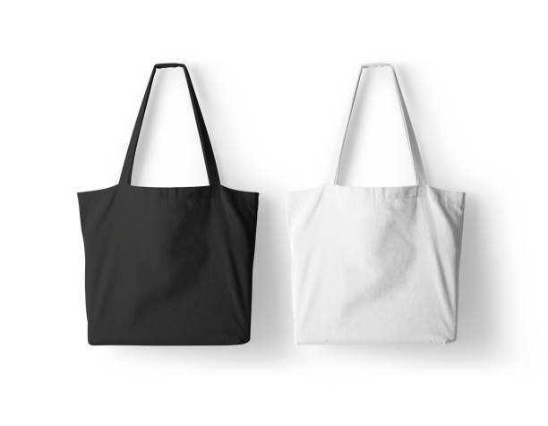 istock blank Empty Shopping tote Bag on the white background, mockup 2169832465