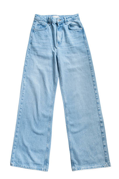 istock Wide leg jeans isolated 2169835431