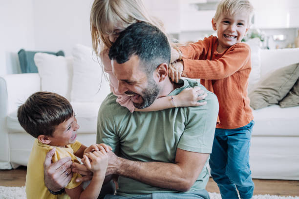 istock Happy family at home. 2169836807