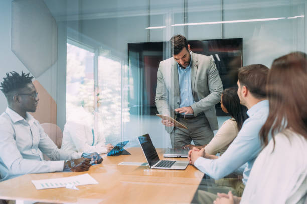 istock Team of professionals during a meeting. 2169837720
