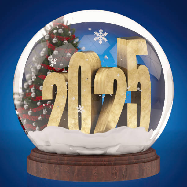 istock 2025 New Year Concept with Snow Globe 2169838929