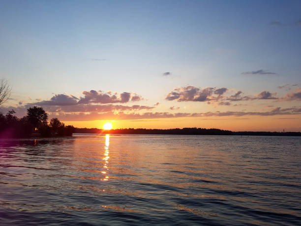 istock Beautiful summer sunset on Sparrrow Lake. 2169839077