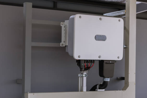 istock Inverter solar panel in electrical room. Electrical control cabinet of solar cell PV grid tile Inverter system. Save electric bill with innovation technology. 2169849238