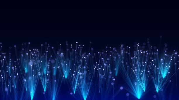istock Abstract digital background with lines. Futuristic flow. Cyberspace with moving data. Connection big data. Technology cyber security futuristic space. Analysis network connection. 3D rendering. 2169850024