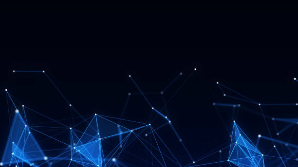 istock Global network connections. Abstract neural networks cyberspace. Futuristic grid artificial intelligence. Technology cyber dynamic. 3D rendering. 2169852535