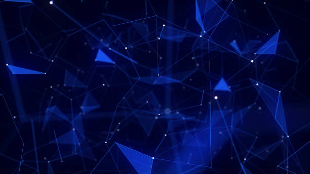 istock Global network connections. Abstract neural networks cyberspace. Futuristic grid artificial intelligence. Technology cyber dynamic. 3D rendering. 2169852592