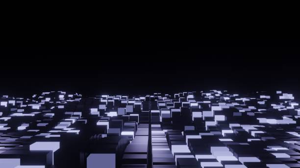 istock Colors wave with motion dots and lines. Abstract digital background. Concept connection big data. Futuristic technology backdrop. 3D rendering. 2169852654
