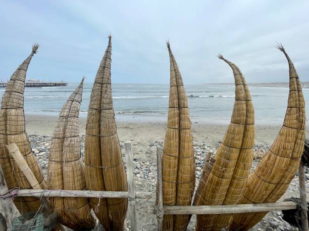 istock Huanchaco Peru and Typical Reed Boats 2169856490